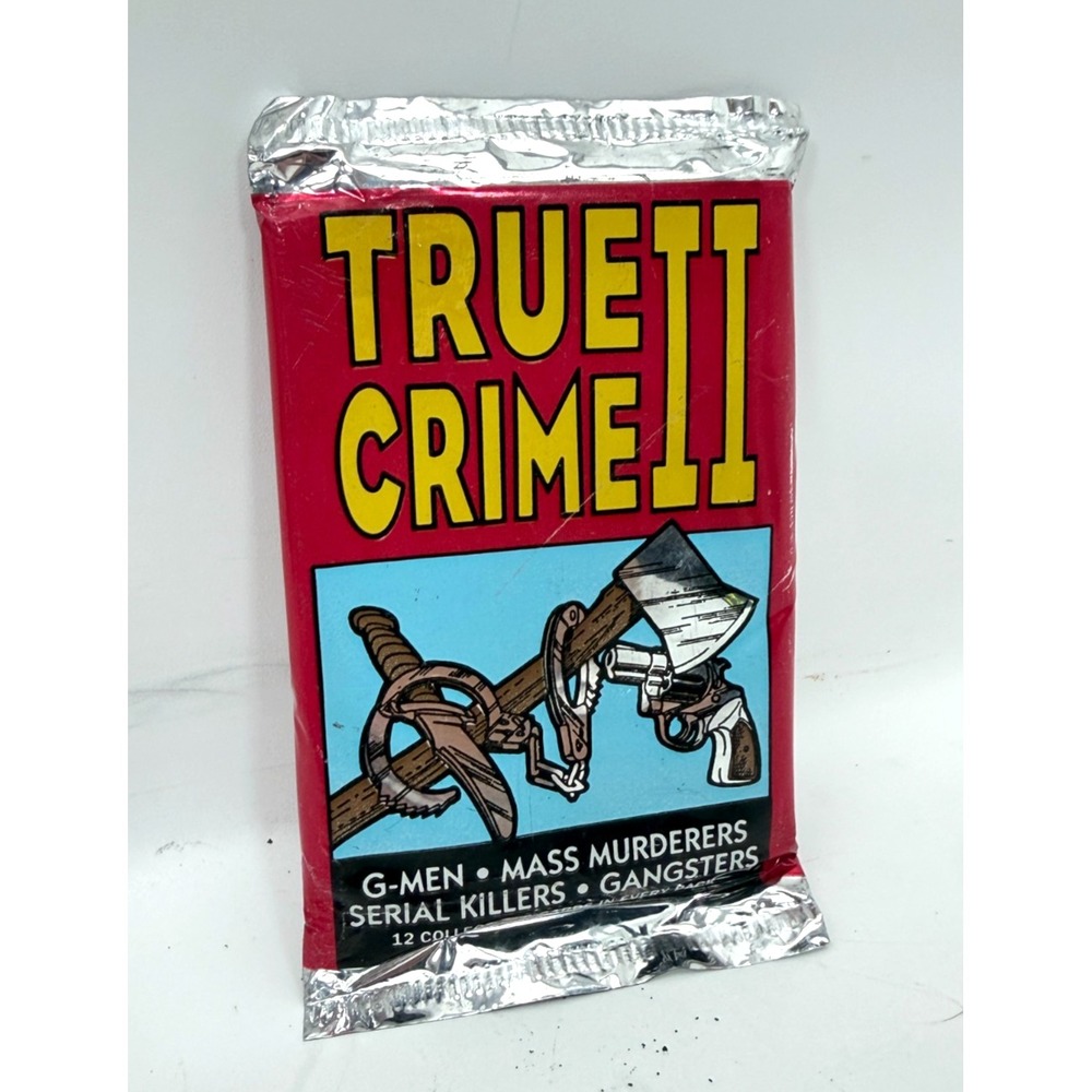 Vintage 1992 True Crime II Unopened Trading Card Pack Eclipse Enterprises Sealed